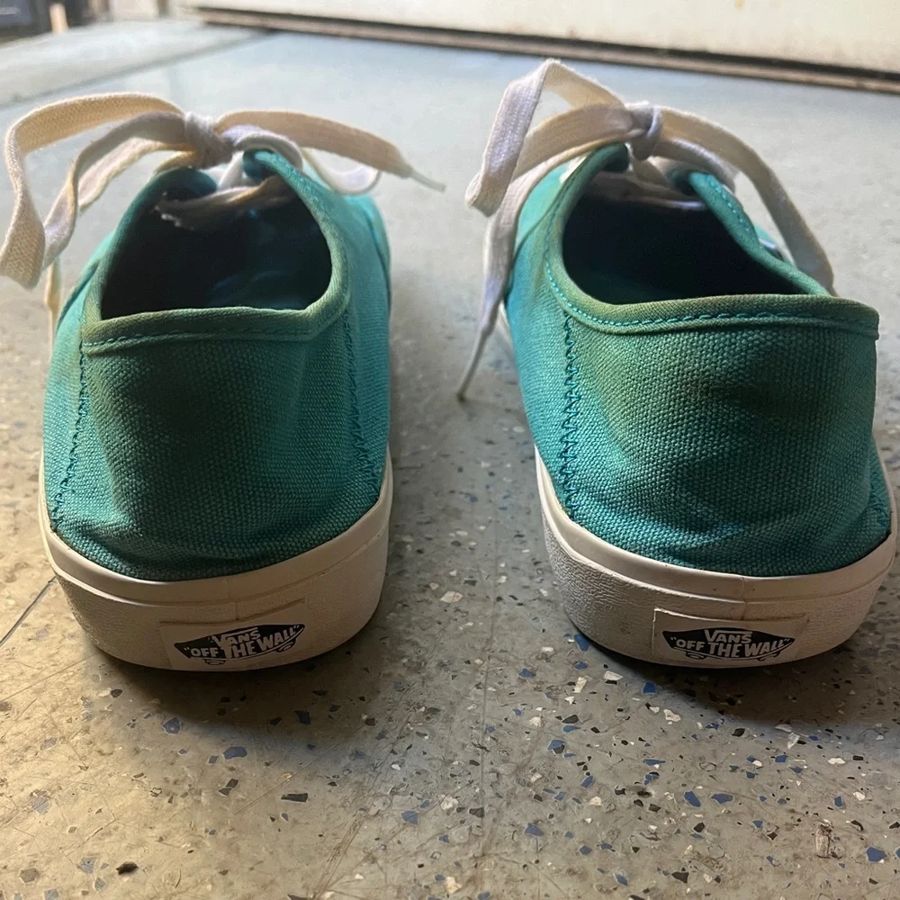 Vans Authentic SF Surf Siders Joel Tudor Teal Blue 9.5